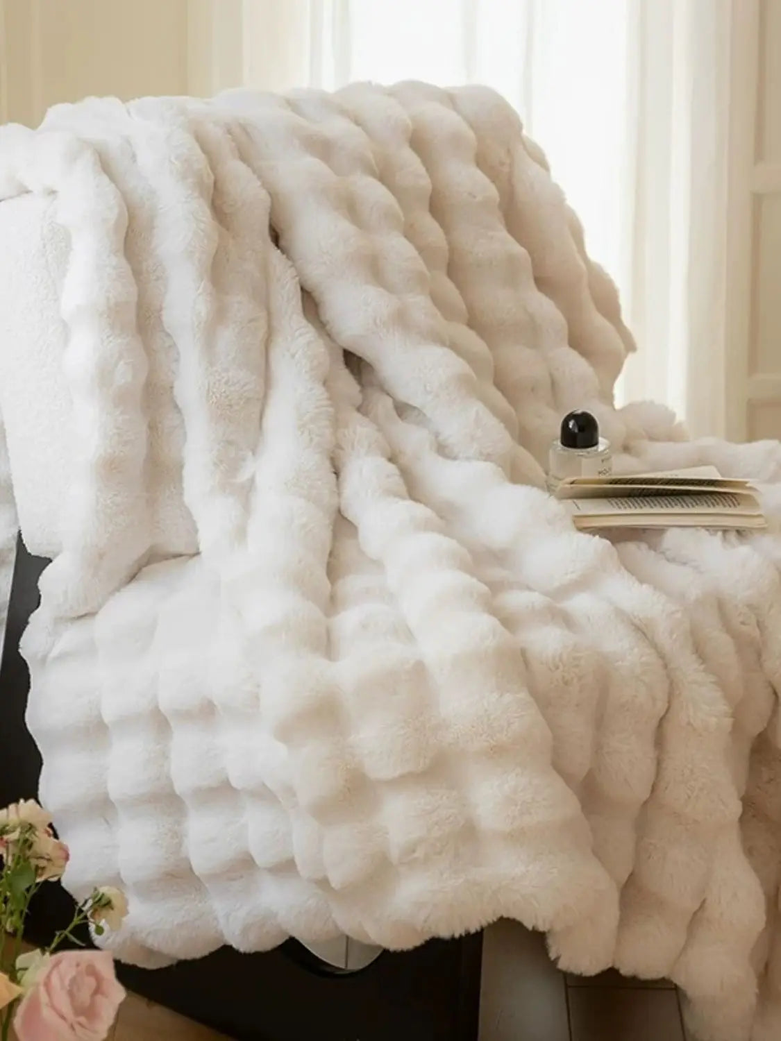 The Burrow Throw - Bubble Faux Fur Blanket