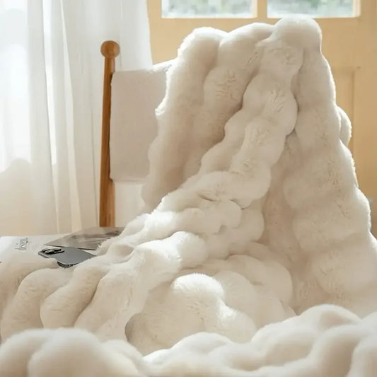 The Burrow Throw - Bubble Faux Fur Blanket