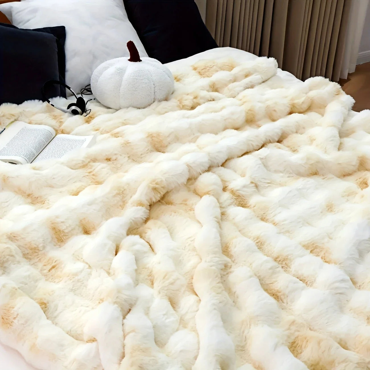 The Burrow Throw - Bubble Faux Fur Blanket