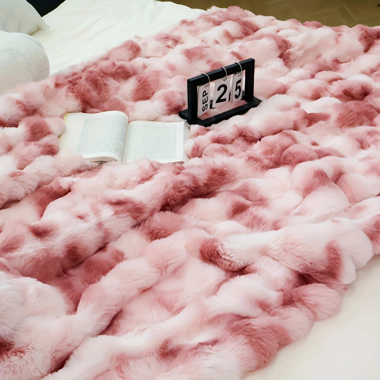 The Burrow Throw - Bubble Faux Fur Blanket